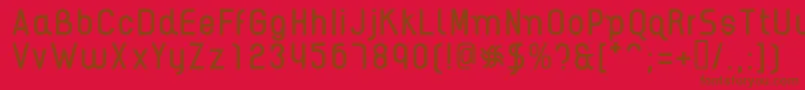 AikelsoR Font – Brown Fonts on Red Background