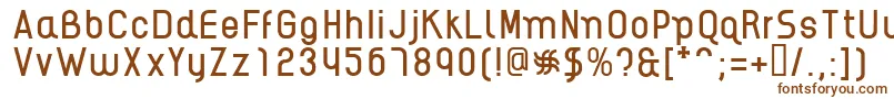 Шрифт AikelsoR – коричневые шрифты на белом фоне