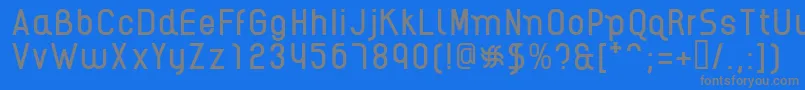 AikelsoR Font – Gray Fonts on Blue Background