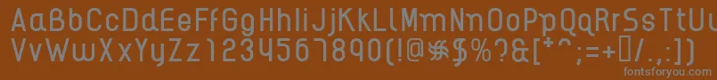 AikelsoR Font – Gray Fonts on Brown Background