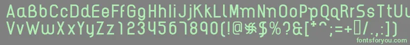 AikelsoR Font – Green Fonts on Gray Background