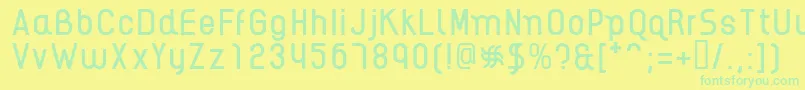 En savoir plus sur la police AikelsoR Police AikelsoR – polices vertes sur fond jaune