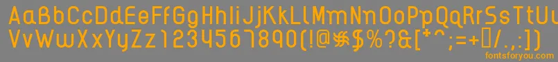 AikelsoR Font – Orange Fonts on Gray Background