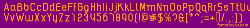 AikelsoR Font – Orange Fonts on Purple Background