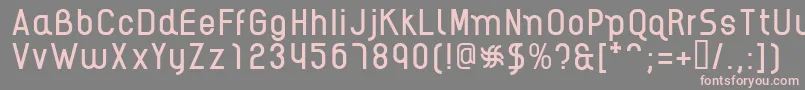 AikelsoR Font – Pink Fonts on Gray Background