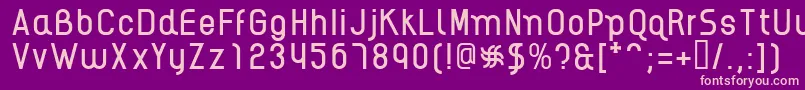 AikelsoR Font – Pink Fonts on Purple Background