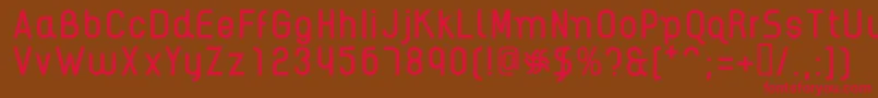 AikelsoR Font – Red Fonts on Brown Background