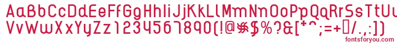 AikelsoR Font – Red Fonts on White Background