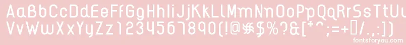 フォントAikelsoR – ピンクの背景に白い文字