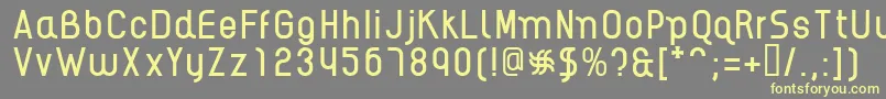 AikelsoR Font – Yellow Fonts on Gray Background