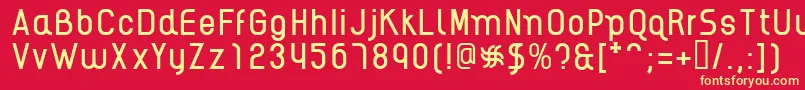 AikelsoR Font – Yellow Fonts on Red Background