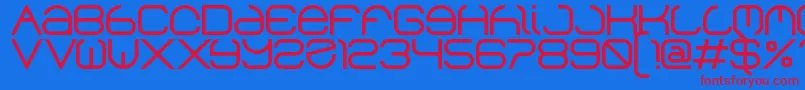 Helen Font – Red Fonts on Blue Background