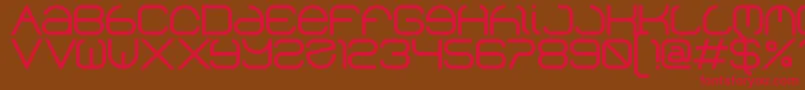 Helen Font – Red Fonts on Brown Background