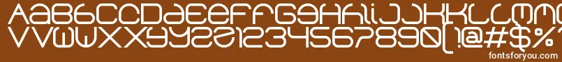 Helen Font – White Fonts on Brown Background