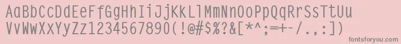 Steeptypewritermedium Font – Gray Fonts on Pink Background