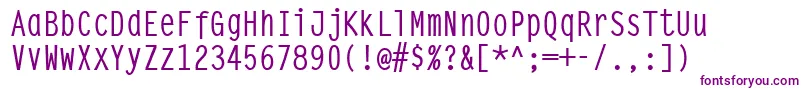 Steeptypewritermedium Font – Purple Fonts on White Background