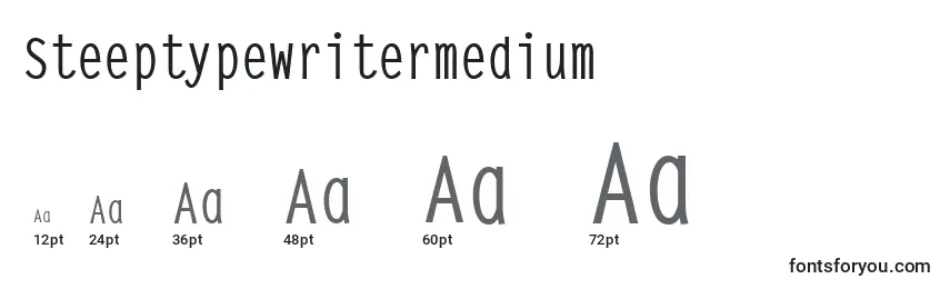 Steeptypewritermedium Font Sizes