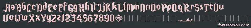 CoolinCheer Font – Pink Fonts on Black Background