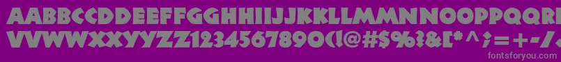 Neulandltstd Font – Gray Fonts on Purple Background