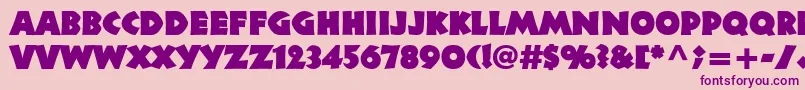 Neulandltstd Font – Purple Fonts on Pink Background