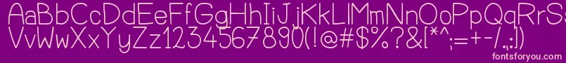 Lucjano Font – Pink Fonts on Purple Background