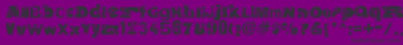 SaltpeterNFungus Font – Black Fonts on Purple Background