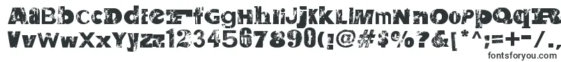 Шрифт SaltpeterNFungus – плоские шрифты