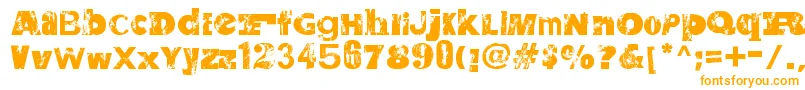 Шрифт SaltpeterNFungus – оранжевые шрифты