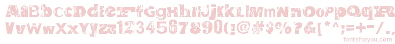 SaltpeterNFungus Font – Pink Fonts on White Background