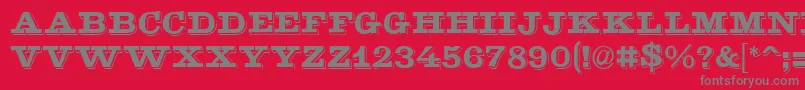 GoldstoneRegular Font – Gray Fonts on Red Background