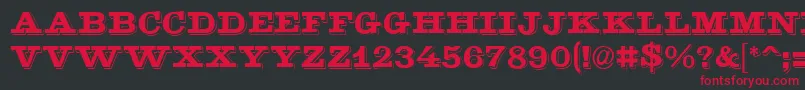 GoldstoneRegular Font – Red Fonts on Black Background