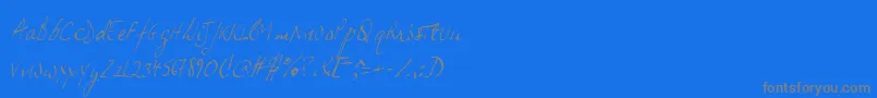 More about Jphsl Font Jphsl Font – Gray Fonts on Blue Background
