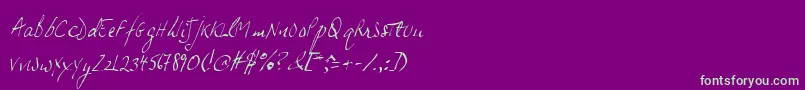 Lisätietoja Jphsl-fontista Jphsl-fontti – vihreät fontit violetilla taustalla