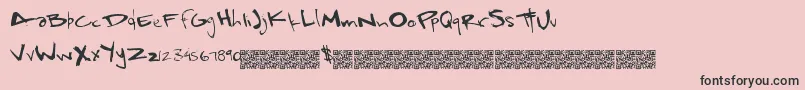 Rapidsloths Font – Black Fonts on Pink Background