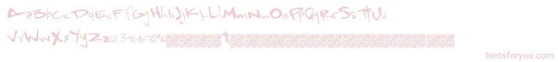 Czcionka Rapidsloths – różowe czcionki