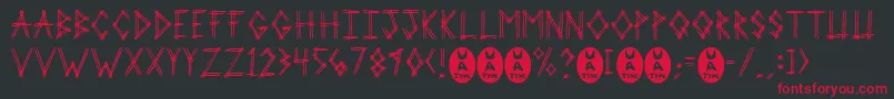 2prot Font – Red Fonts on Black Background