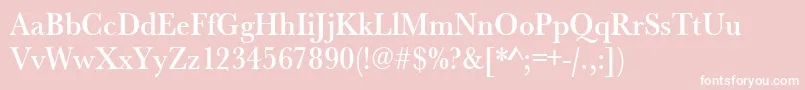 Urwbaskertmedextnar Font – White Fonts on Pink Background