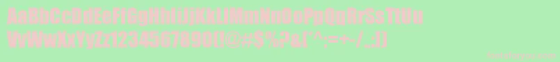 BillboardRegular Font – Pink Fonts on Green Background