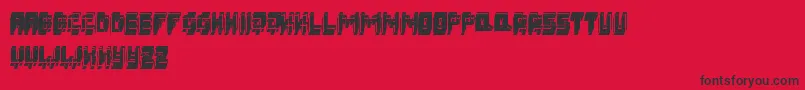 3DFatsche Font – Black Fonts on Red Background