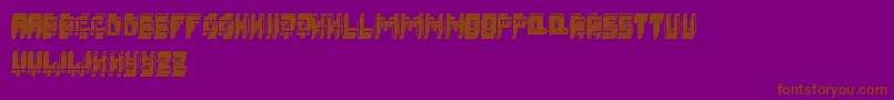 3DFatsche Font – Brown Fonts on Purple Background