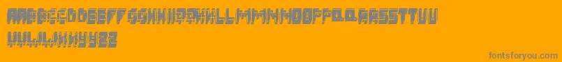 3DFatsche Font – Gray Fonts on Orange Background