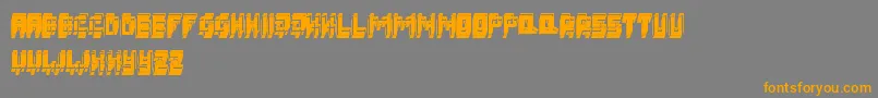 3DFatsche Font – Orange Fonts on Gray Background