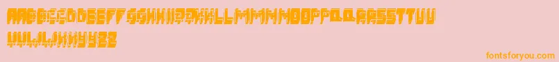3DFatsche Font – Orange Fonts on Pink Background