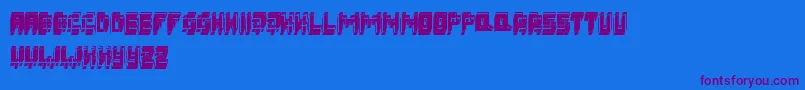 3DFatsche Font – Purple Fonts on Blue Background
