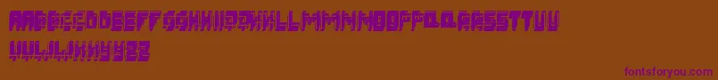 3DFatsche Font – Purple Fonts on Brown Background
