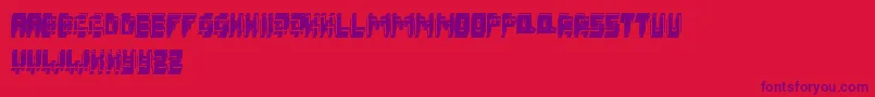 En savoir plus sur la police 3DFatsche Police 3DFatsche – polices violettes sur fond rouge