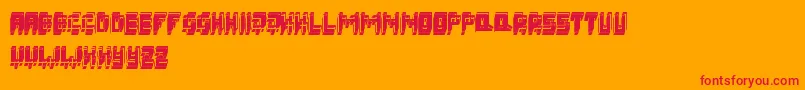 3DFatsche Font – Red Fonts on Orange Background