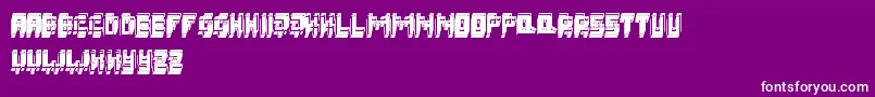 3DFatsche Font – White Fonts on Purple Background
