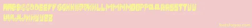 3DFatsche Font – Yellow Fonts on Pink Background