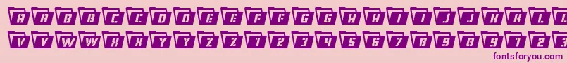 Eyesonlysemicond Font – Purple Fonts on Pink Background